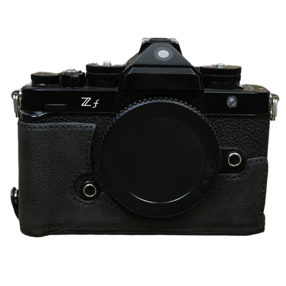 For Nikon ZF PU Leather Camera Bag Battery Opening Anti-drop Protective Case