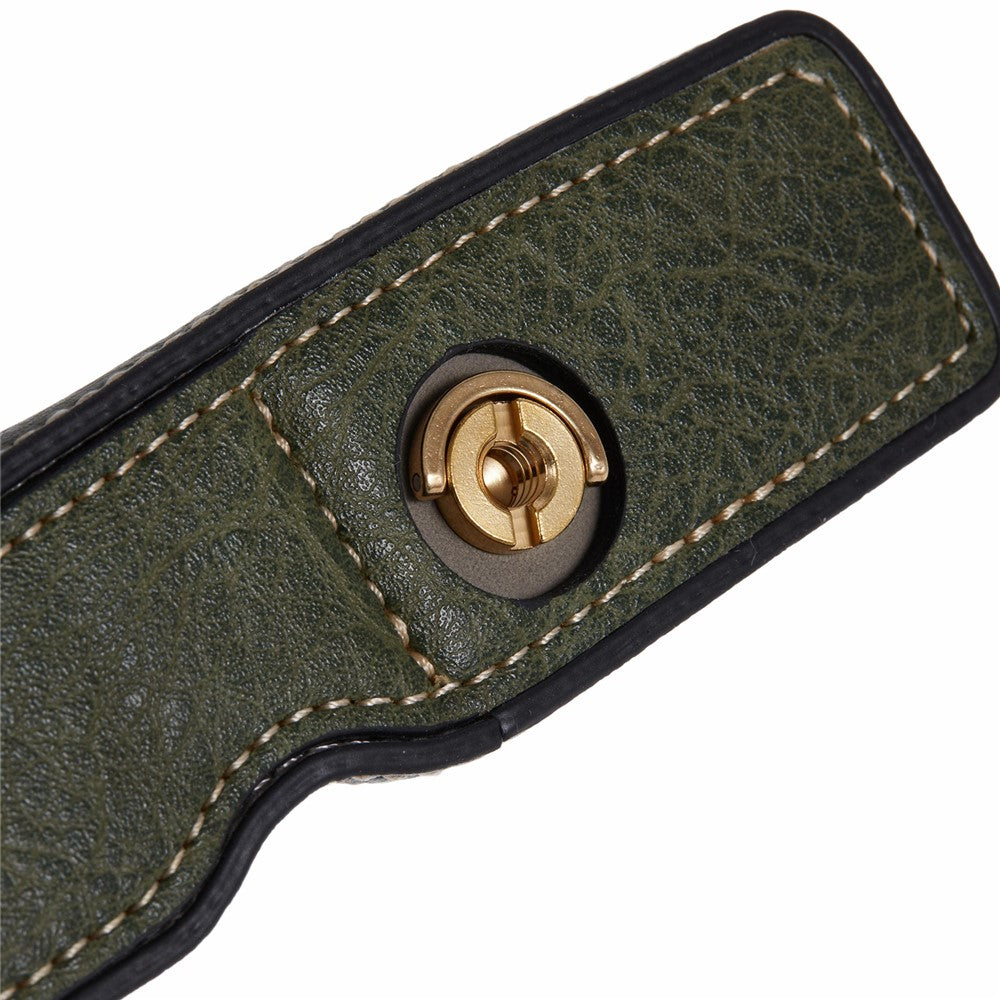 For Canon EOS R8 / RP PU Leather Camera Case Bottom Half-Body Protective Case with Battery Opening