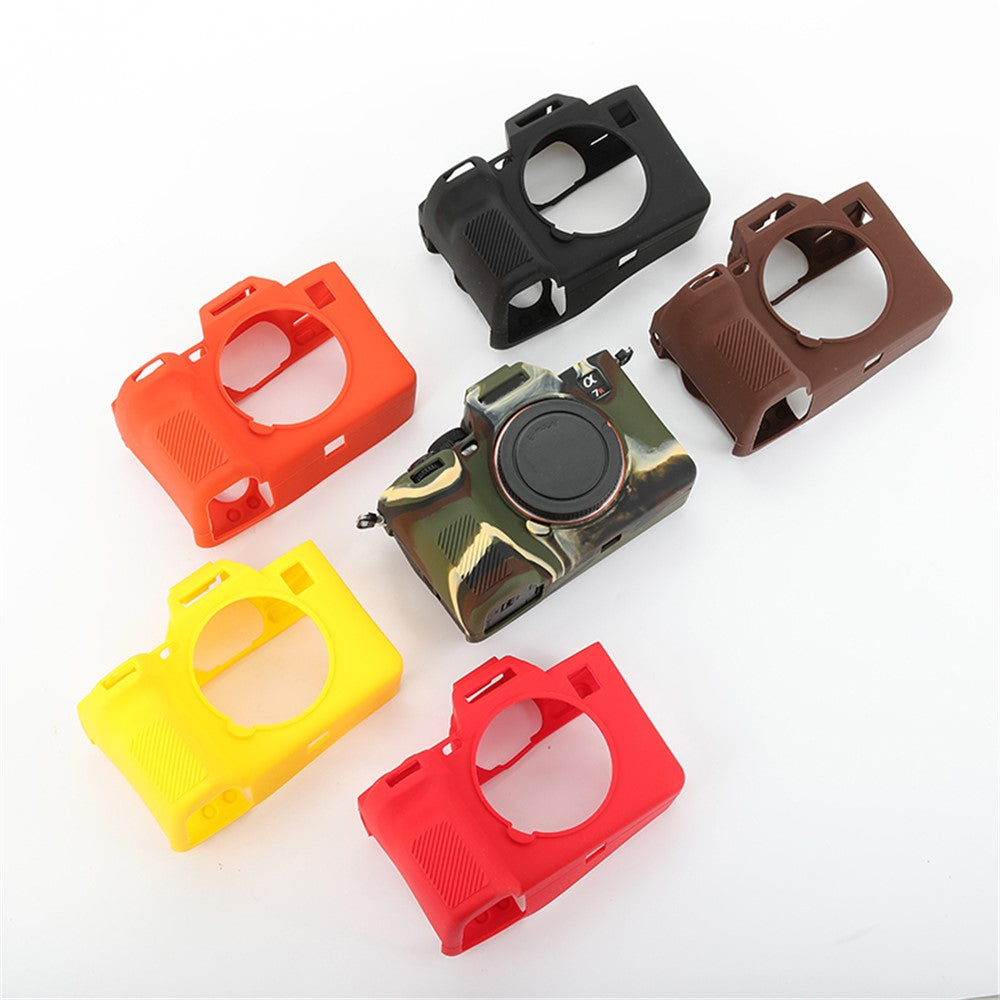 For Sony A7R5 / A7M5 Glossy Camera Cover Drop Protection Soft Silicone Protective Case
