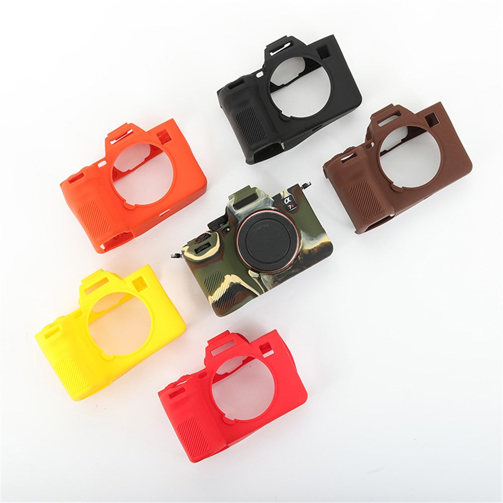For Sony A7R5 / A7M5 Glossy Camera Cover Drop Protection Soft Silicone Protective Case