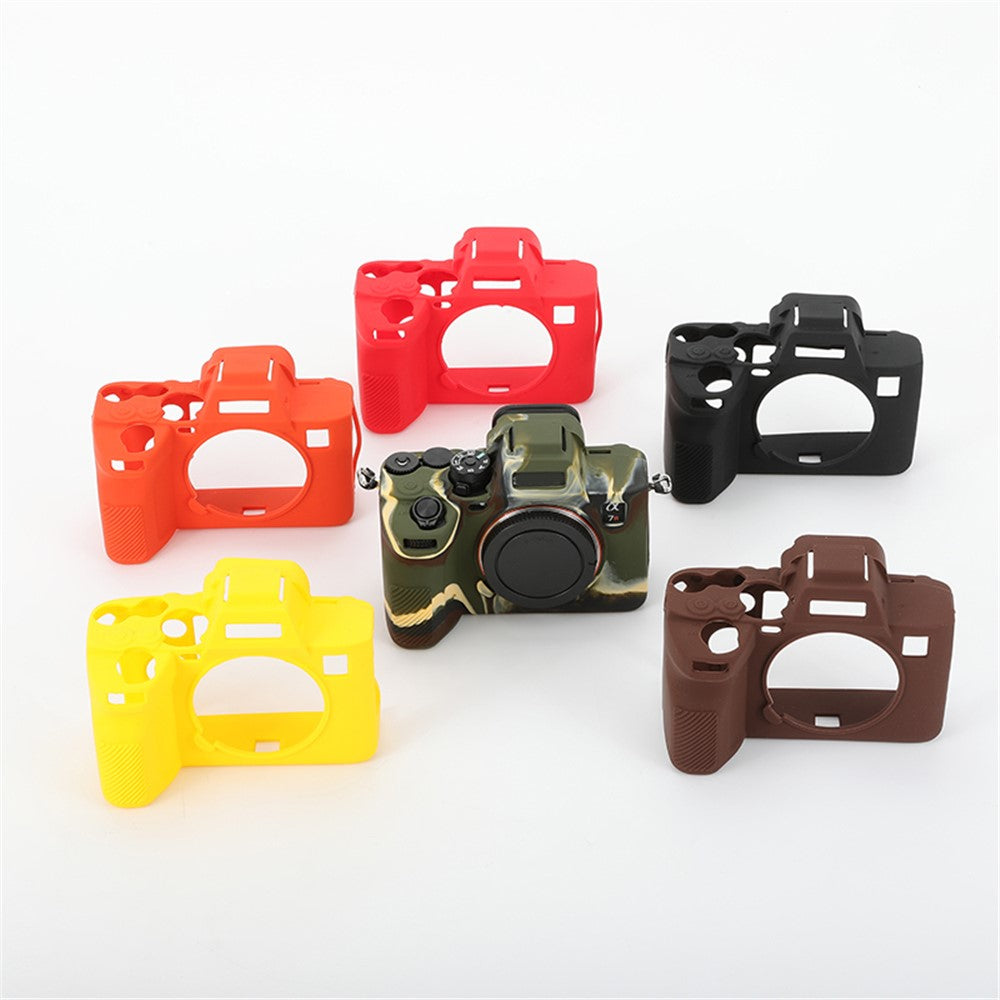 For Sony A7R5 / A7M5 Glossy Camera Cover Drop Protection Soft Silicone Protective Case