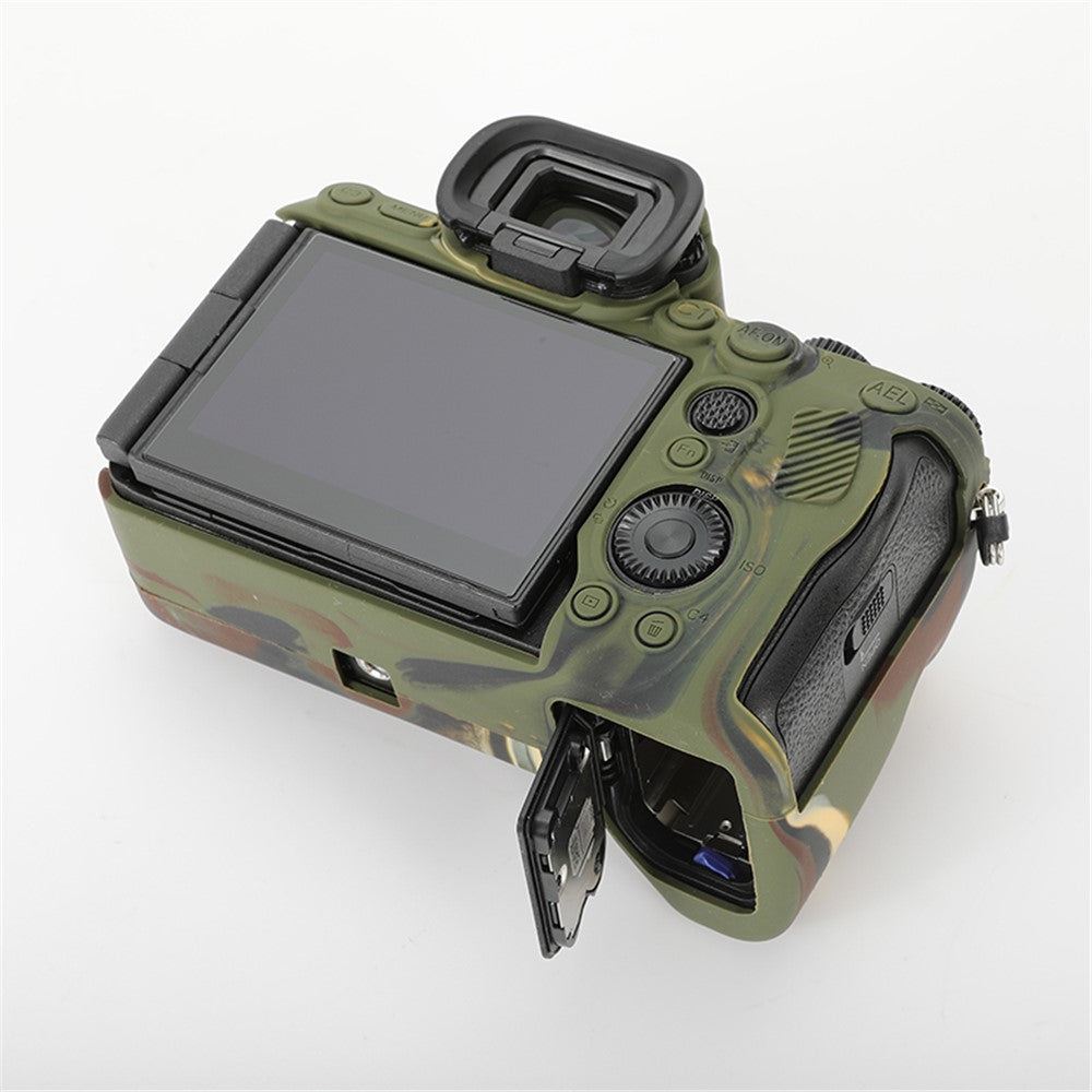 For Sony A7R5 / A7M5 Glossy Camera Cover Drop Protection Soft Silicone Protective Case