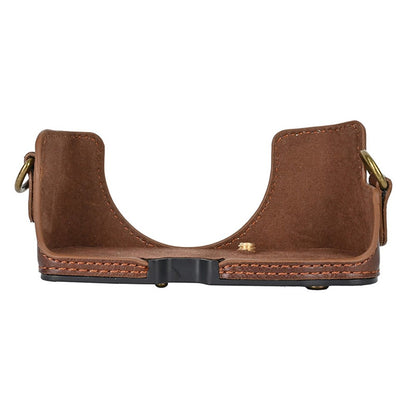 Camera Bag for Canon SX740 HS / SX730 / SX720 Camera Protective Cover PU Leather Digital Camera Bag with Shoulder Strap