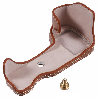 For Nikon Z 30 / Z 50 Anti-Scratch Camera Bottom Cover Screw Design PU Leather Half Body Case