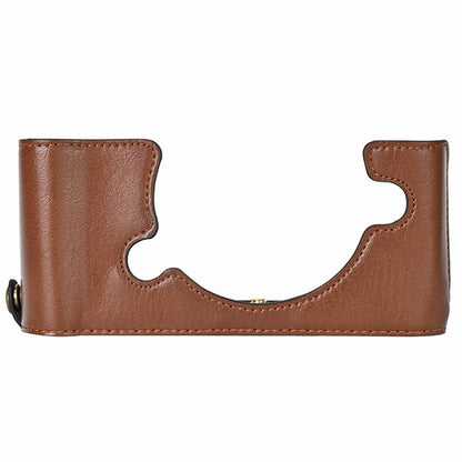 For Nikon Z f Tree Bark Leather Bottom Case Half Camera Cover with Battery Opening