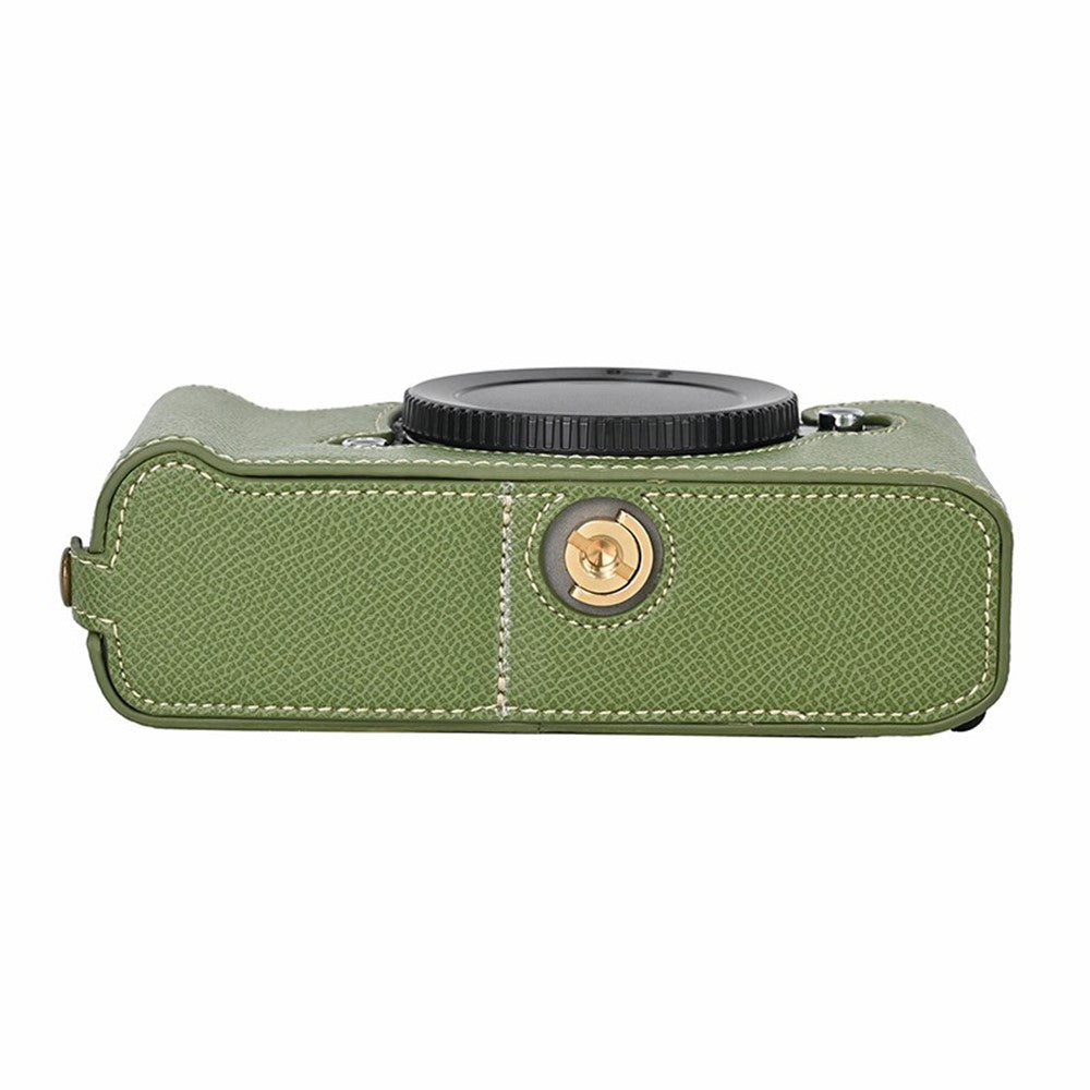 For Nikon Z f Battery Opening Design Palm Texture PU Leather Camera Cover Half Body Bottom Case