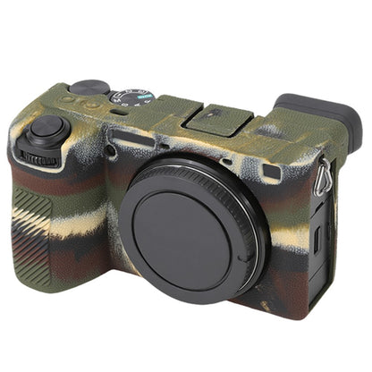 For Sony A6700 Litchi Texture Silicone Protective Case Anti-collision Camera Cover