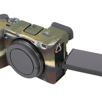 For Sony A6700 Litchi Texture Silicone Protective Case Anti-collision Camera Cover