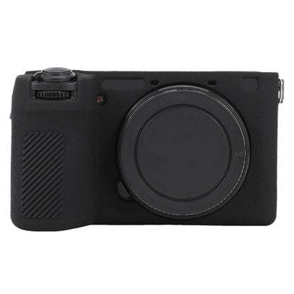 For Sony A6700 Litchi Texture Silicone Protective Case Anti-collision Camera Cover