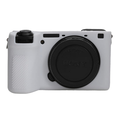 For Sony A6700 Litchi Texture Silicone Protective Case Anti-collision Camera Cover