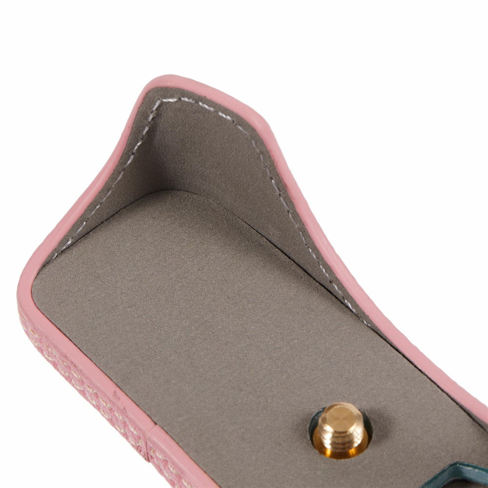 For Canon EOS M50 Mark II /  M50 / M5 Leather Camera Bag Half Body Case with Battery Opening Buffalo Texture- Pink