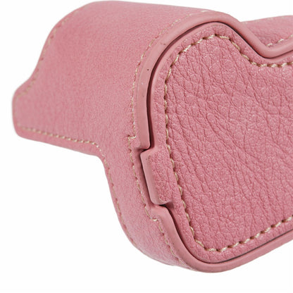 For Canon EOS M50 Mark II /  M50 / M5 Leather Camera Bag Half Body Case with Battery Opening Buffalo Texture- Pink