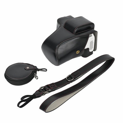 For Canon EOS 200D / 200D II Camera Bottom Case Leather Cover Easy to Change Battery