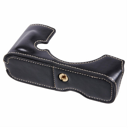 For Nikon Z Fc PU Leather Bottom Case Half Body Camera Protection Cover with Battery Opening