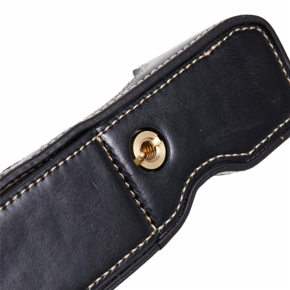 For Nikon Z Fc PU Leather Bottom Case Half Body Camera Protection Cover with Battery Opening