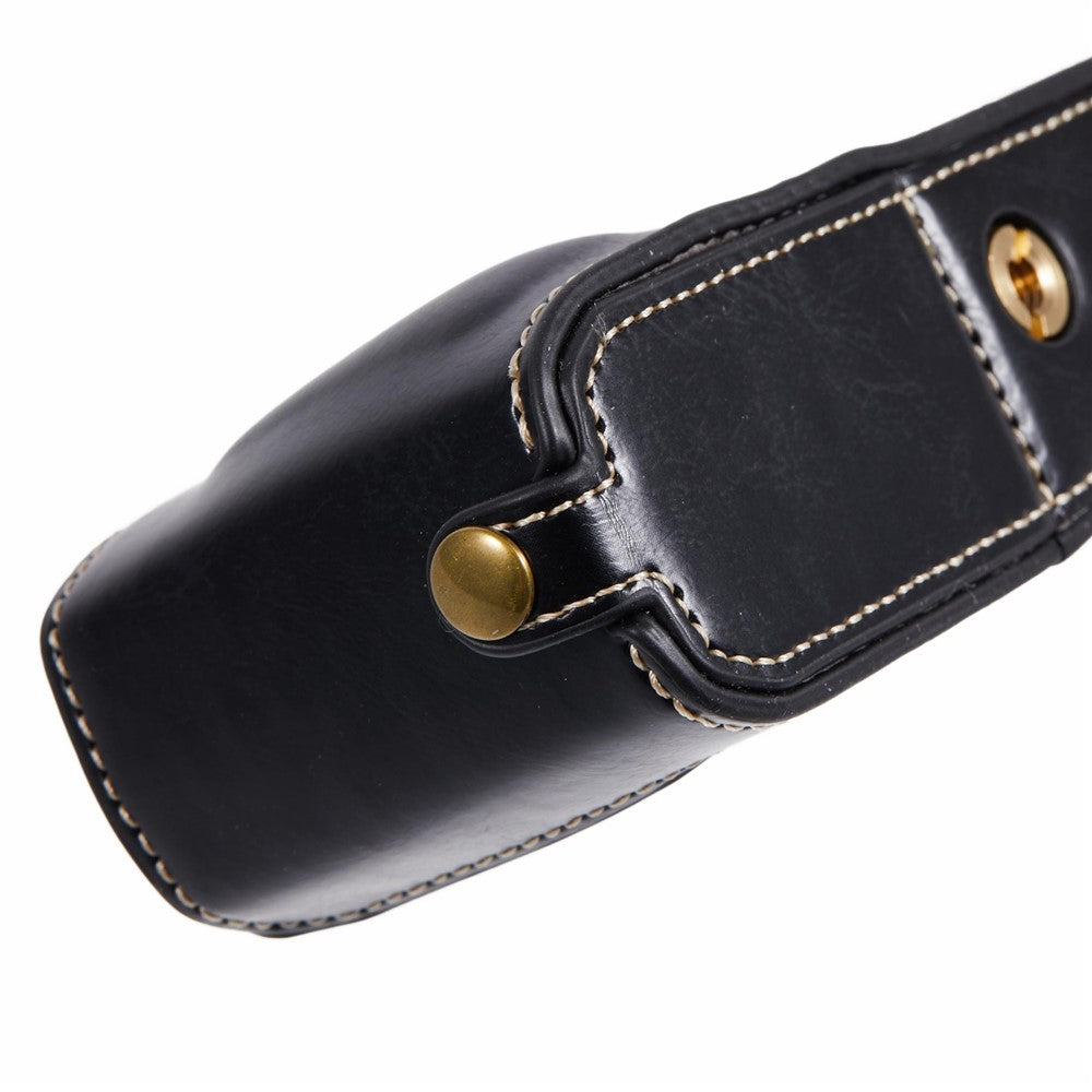 For Nikon Z Fc PU Leather Bottom Case Half Body Camera Protection Cover with Battery Opening