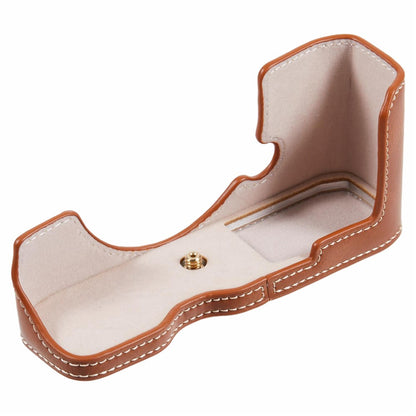 For Nikon Z Fc PU Leather Bottom Case Half Body Camera Protection Cover with Battery Opening