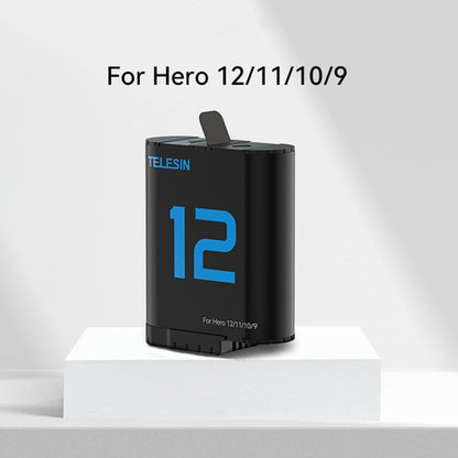 TELESIN S0-BCG-04-TGP For GoPro Hero 12  /  11  /  10  /  9 Portable Charging Case Kit with 2 Batteries