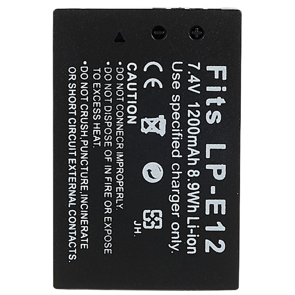 For CANON M5  /  M10  /  M50 Mark II 7.40V 1200mAh Camera Li-ion Battery Pack Assembly Part (Encode: LP-E12) (without Logo)