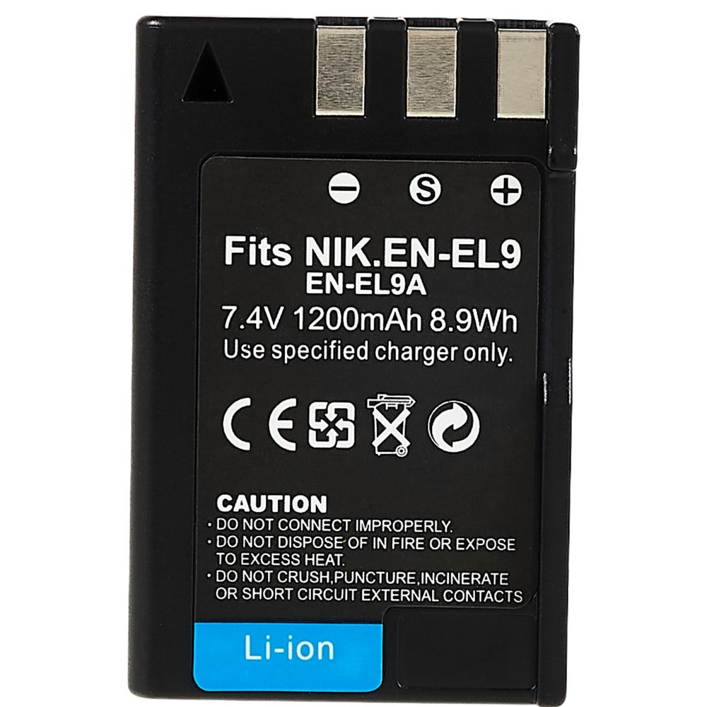 For Nikon D40 / D40X / D3000 / D5000 / D60 Camera Battery Rechargeable 1200mAh 7.4V Battery Replacement (without Logo), Encode: EN-EL9