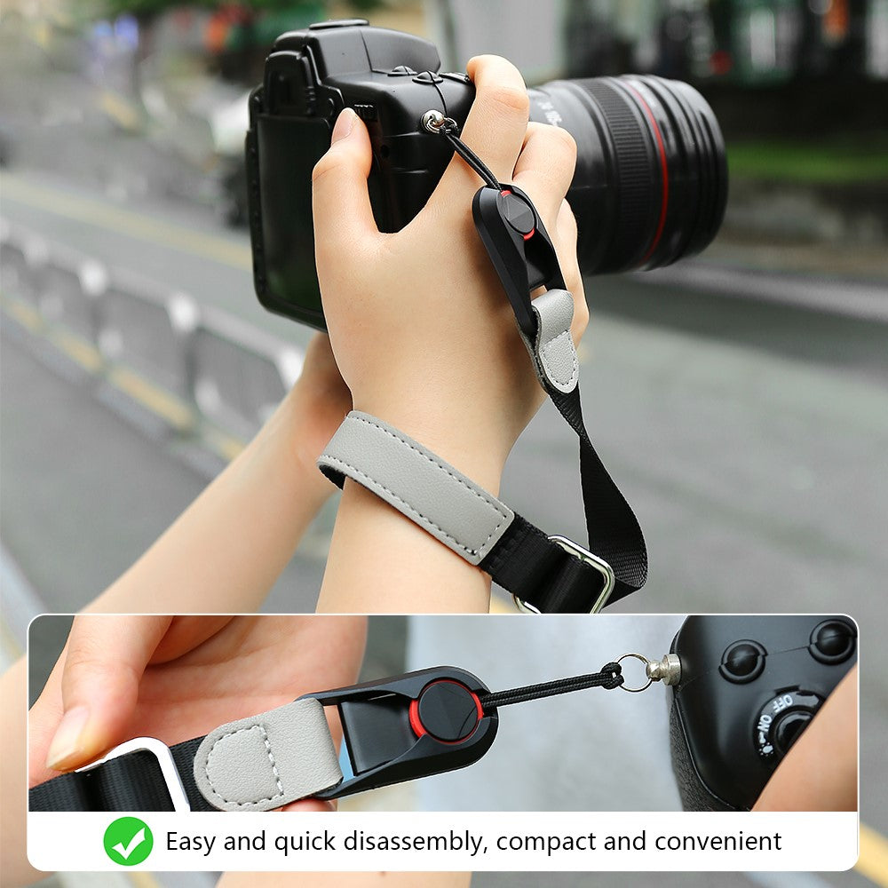 JN-GDII Quick Release Polyester Camera Carrying Strap 29-35cm Telescopic Wrist Strap