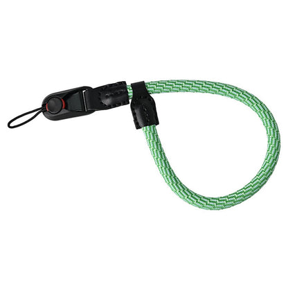23cm DSLR Camera Carrying Lanyard Braided Nylon PU Leather Quick Release Wrist Strap