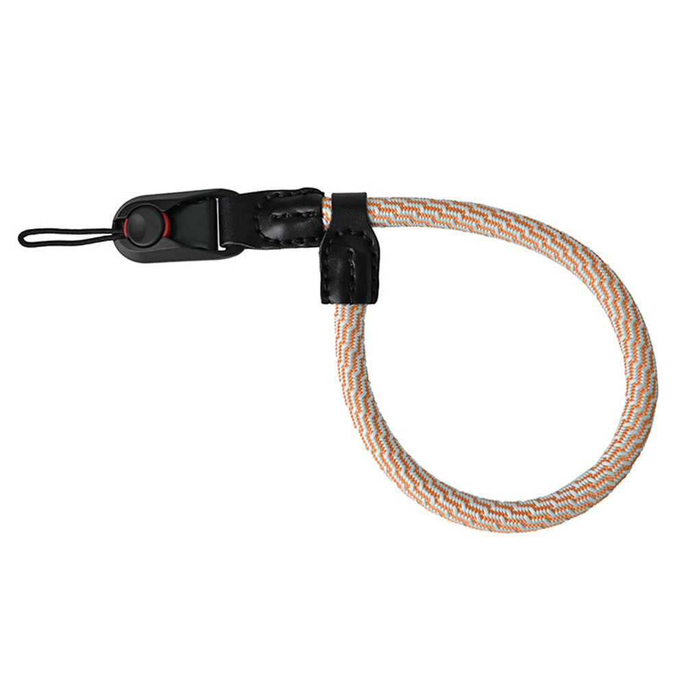 23cm DSLR Camera Carrying Lanyard Braided Nylon PU Leather Quick Release Wrist Strap