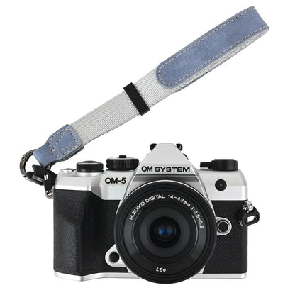 Camera Wrist Strap for Sony  /  Fuji  /  Canon  /  Nikon  /  Panasonic Lychee Pattern Faux Leather Mirrorless DSLR Hand Strap