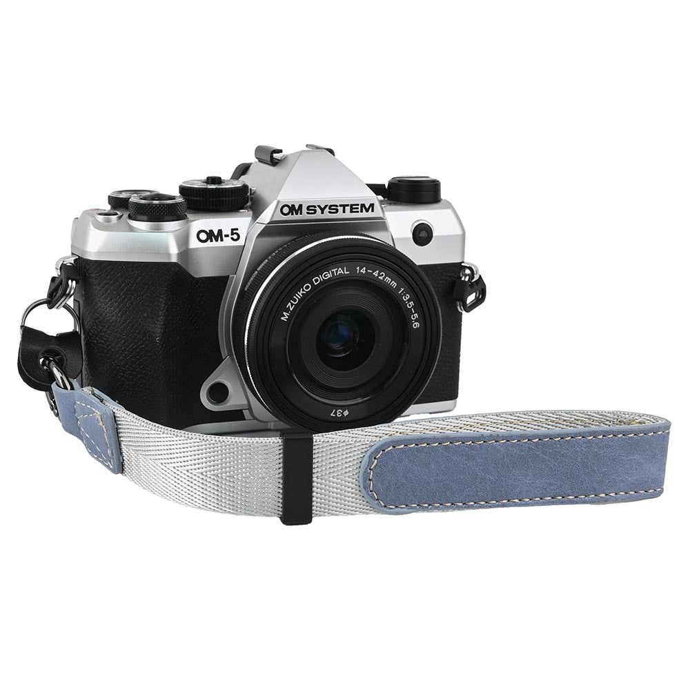 Camera Wrist Strap for Sony  /  Fuji  /  Canon  /  Nikon  /  Panasonic Lychee Pattern Faux Leather Mirrorless DSLR Hand Strap