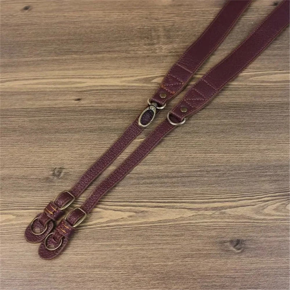 Comfortable Genuine Leather SLR Camera Shoulder Strap Hanging Rope Suitable for Canon Nikon Sony Fujifilm Panasonic