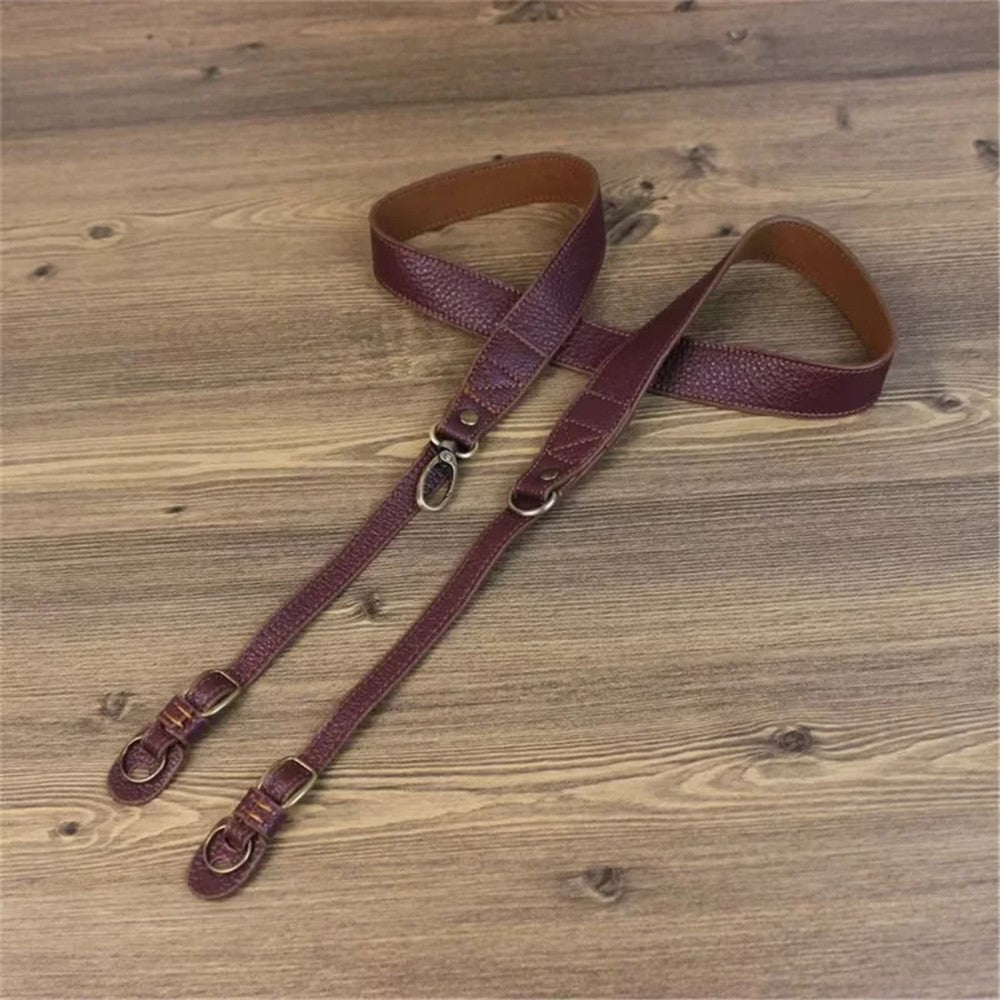 Comfortable Genuine Leather SLR Camera Shoulder Strap Hanging Rope Suitable for Canon Nikon Sony Fujifilm Panasonic