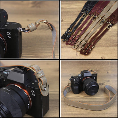 Comfortable Genuine Leather SLR Camera Shoulder Strap Hanging Rope Suitable for Canon Nikon Sony Fujifilm Panasonic