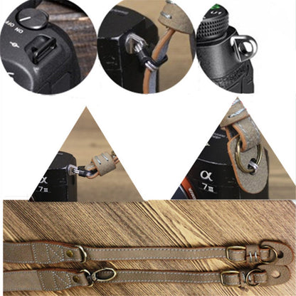 Comfortable Genuine Leather SLR Camera Shoulder Strap Hanging Rope Suitable for Canon Nikon Sony Fujifilm Panasonic
