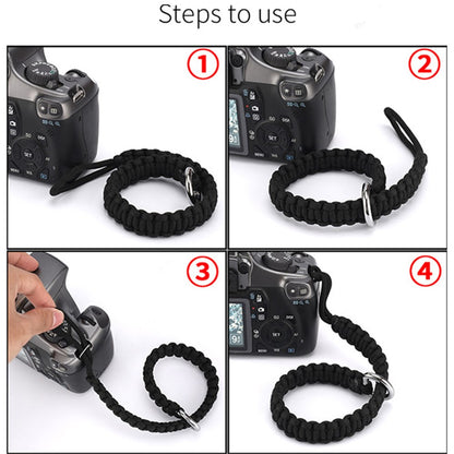 Nylon Braided Style Universal Adjustable Camera Hand Wrist Strap Heavy Duty Hanging Lanyard