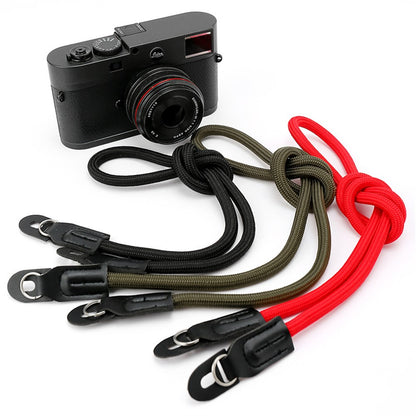 Neck Rope Shoulder Strap for Canon / Leica / Fuji / Panasonic DSLR Camera with Round Hole Connector