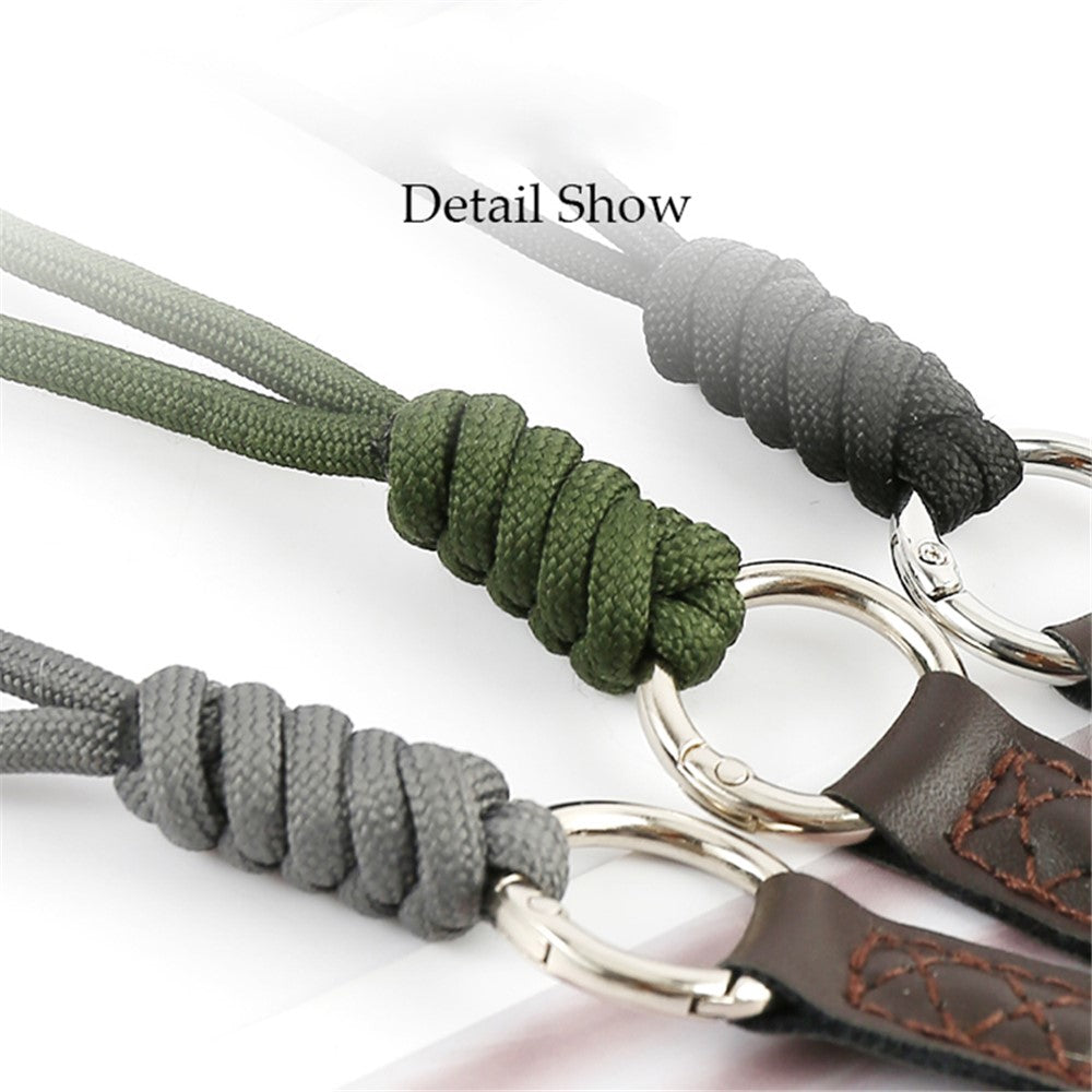 SLR Camera Cotton Braided Hand Strap Camera Cellphone Key Lanyard Anti-lost Wrist Rope