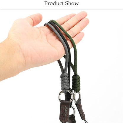 SLR Camera Cotton Braided Hand Strap Camera Cellphone Key Lanyard Anti-lost Wrist Rope