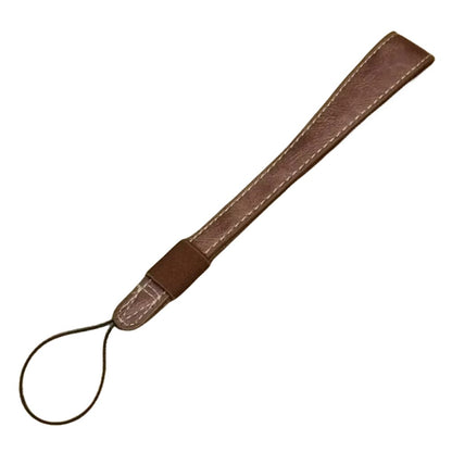 For Sony RX100 ZV-1F / Panasonic LX10 PU Leather Wrist Strap Camera Carrying Strap