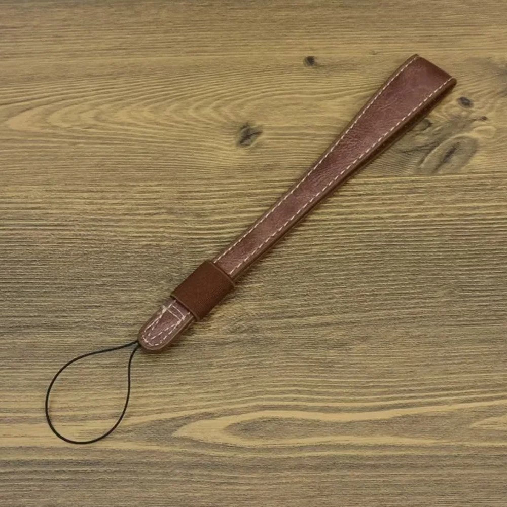 For Sony RX100 ZV-1F / Panasonic LX10 PU Leather Wrist Strap Camera Carrying Strap