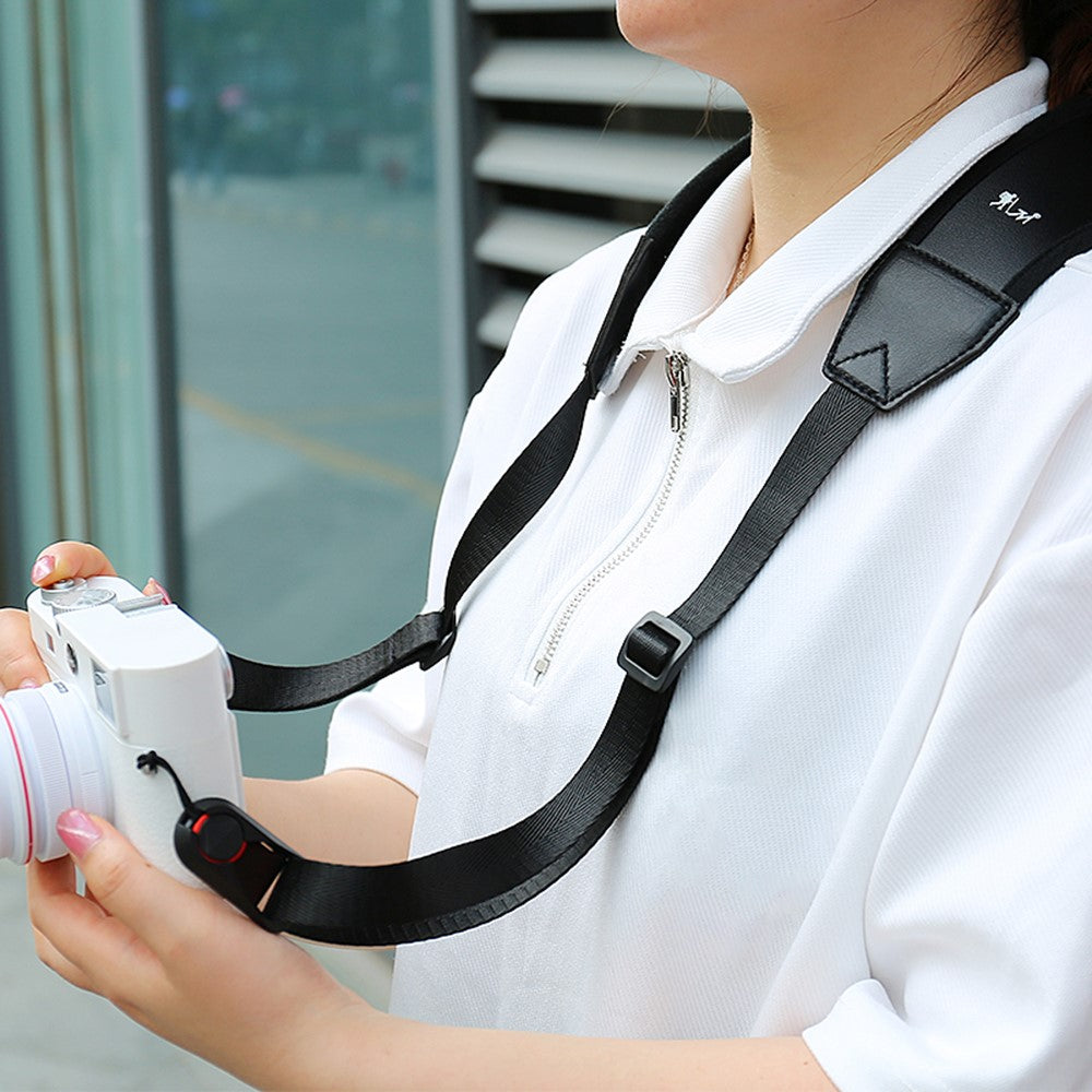 JN-F02 Nylon Webbing Quick Release Shoulder Strap for DSLR Mirrorless Cameras