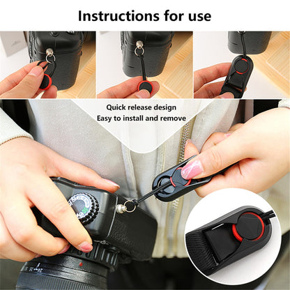 JN-F02 Nylon Webbing Quick Release Shoulder Strap for DSLR Mirrorless Cameras
