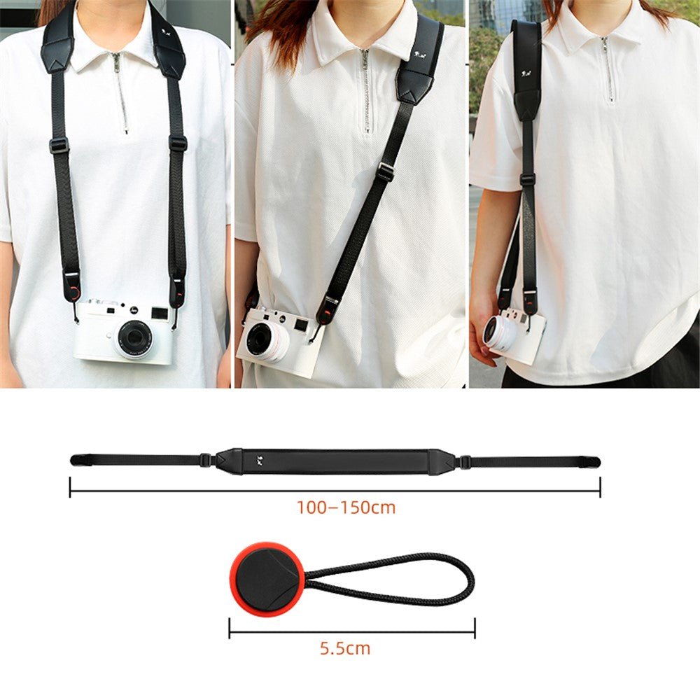 JN-F02 Nylon Webbing Quick Release Shoulder Strap for DSLR Mirrorless Cameras