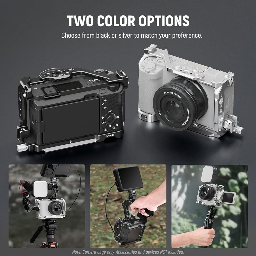 NEEWER CA025 For Sony ZV-E1 Metal Cage Mirrorless Camera Protective Expansion Frame