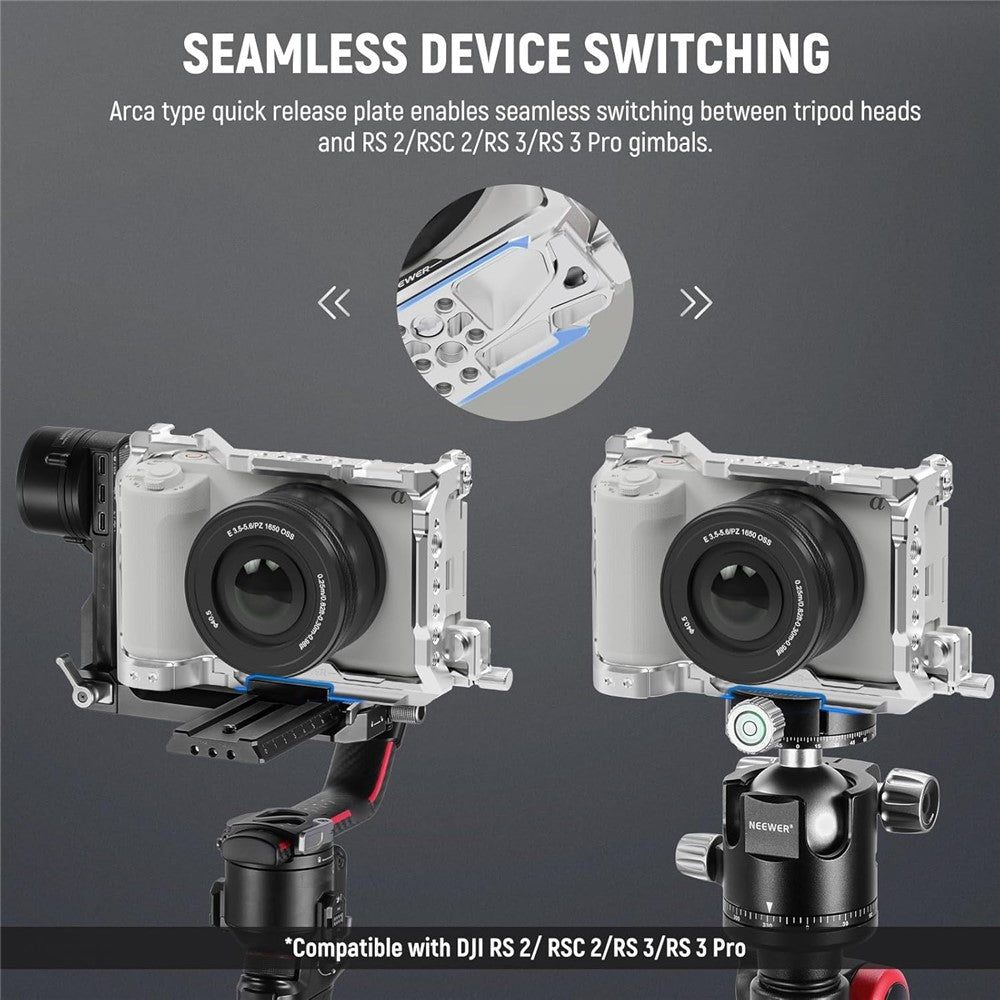 NEEWER CA025 For Sony ZV-E1 Metal Cage Mirrorless Camera Protective Expansion Frame