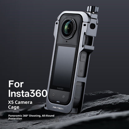 PGYTECH P-57C-020 For Insta360 X5 Aluminum Cage Professional Camera Protective Rig Expansion Frame