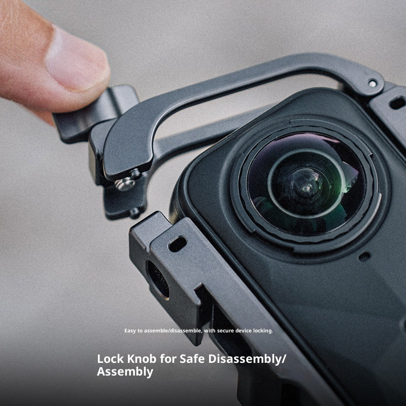 PGYTECH P-57C-020 For Insta360 X5 Aluminum Cage Professional Camera Protective Rig Expansion Frame