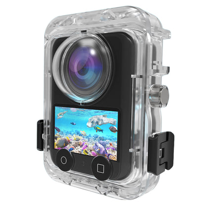 For DJI Osmo 360 Action Camera Waterproof Housing Magnetic Quick Release 60m Underwater Case with 2-Claw Design