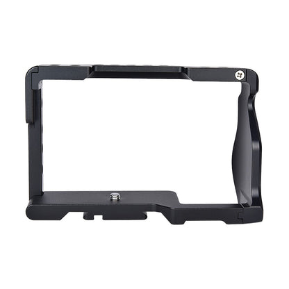 YELANGU C6-B Aviation Aluminum Frame Cage for Sony A6000/A6300/A6400/A6500 Quick Release Plate Base Protective Cover with Cold Shoe Adapter Camera Accessories