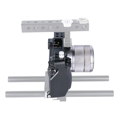 YELANGU C6-B Aviation Aluminum Frame Cage for Sony A6000/A6300/A6400/A6500 Quick Release Plate Base Protective Cover with Cold Shoe Adapter Camera Accessories
