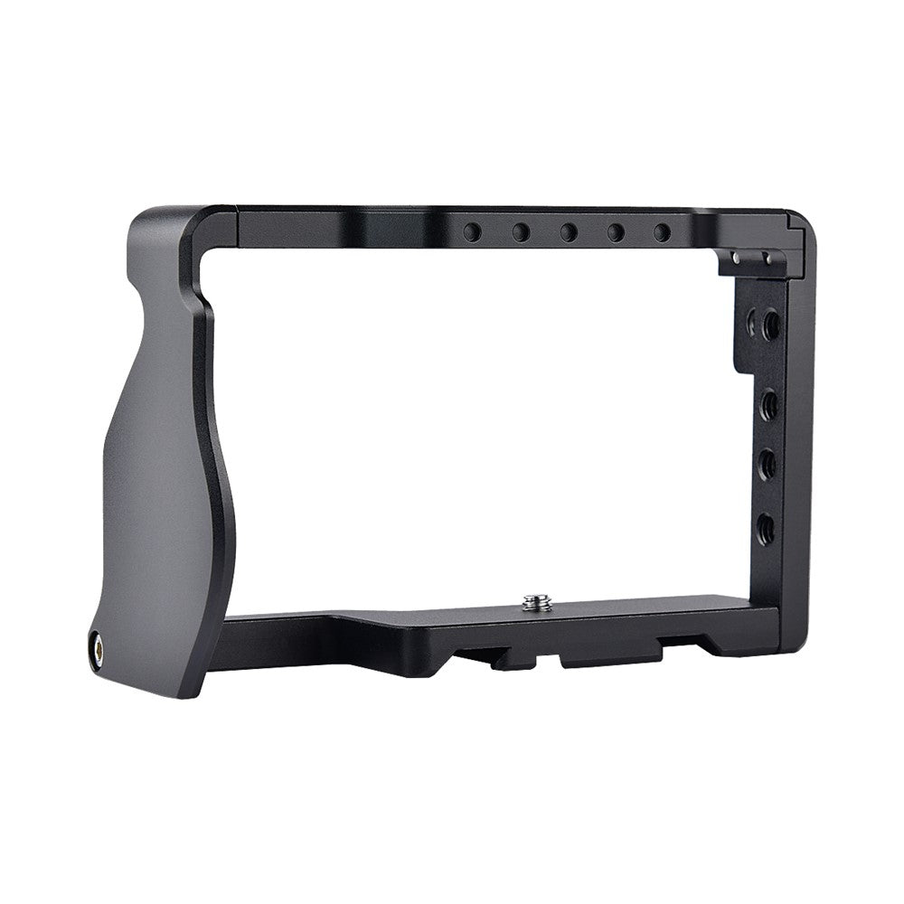 YELANGU C6-B Aviation Aluminum Frame Cage for Sony A6000/A6300/A6400/A6500 Quick Release Plate Base Protective Cover with Cold Shoe Adapter Camera Accessories